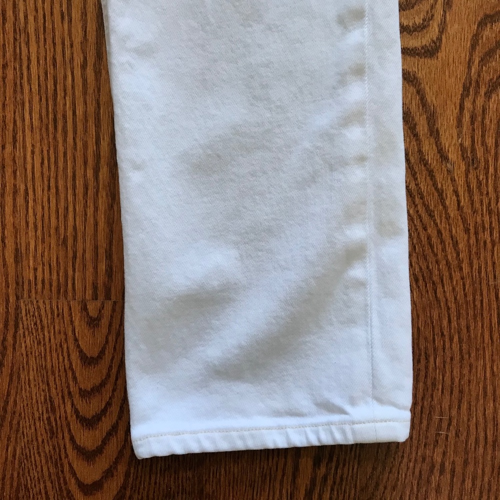 AGOLDE Wilder Jeans Womens 24 White High Rise Straight Leg Stretch Denim Pants - Picture 11 of 14